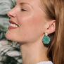 Carved flower earrings by Carousel Jewels